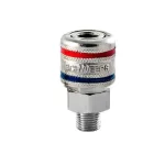 Kit Engate Rápido Macho com Adaptador Macho e Adaptador Fêmea 1/4 Pol. BSP em Aço - Imagem 4